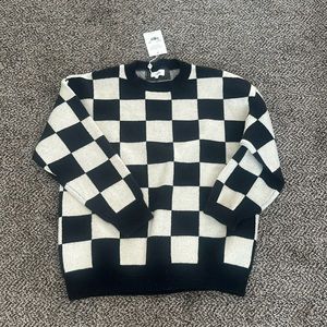 Bohme Black and White Checkered Sweater